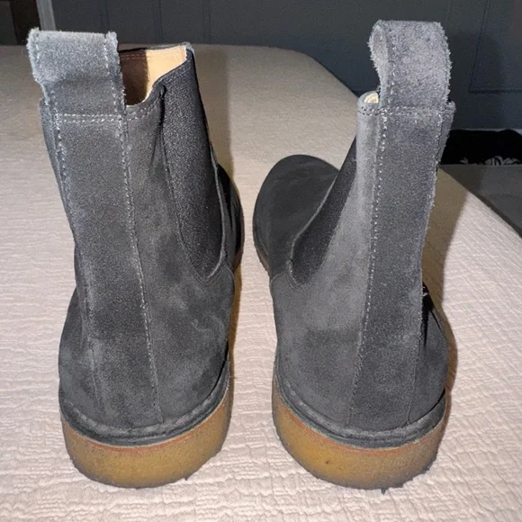 Barneys New York Black Suede Men’s Chelsea Boots - Picture 3 of 8